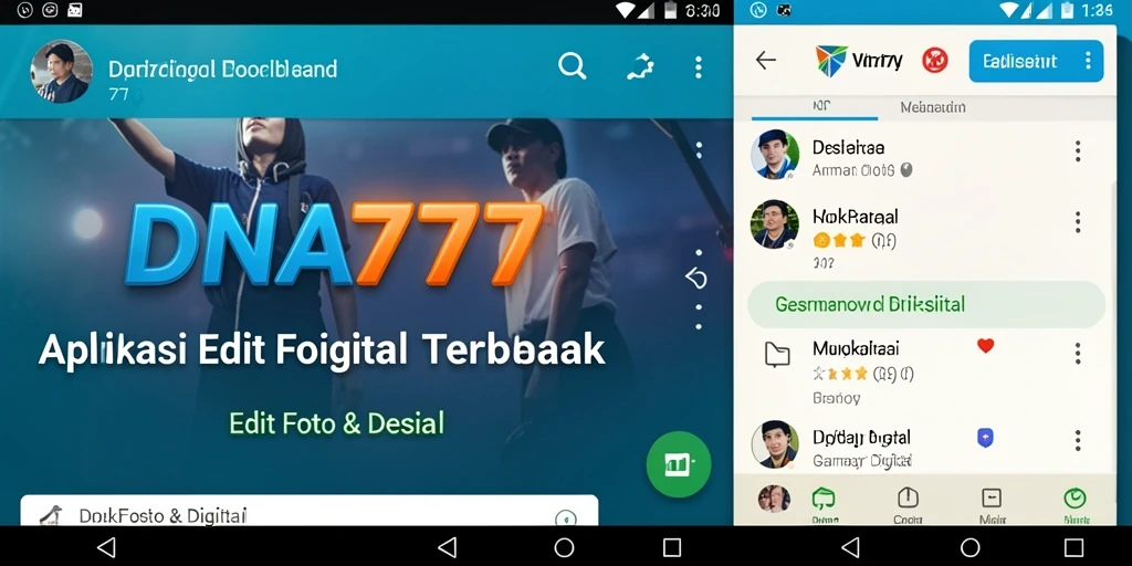 Tampilan antarmuka Gambar Digital dalam aplikasi DNA777.