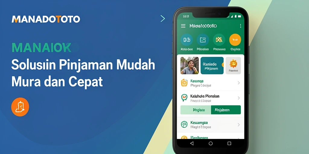 Antarmuka aplikasi MANADOTOTO untuk pengajuan pinjaman yang user-friendly.